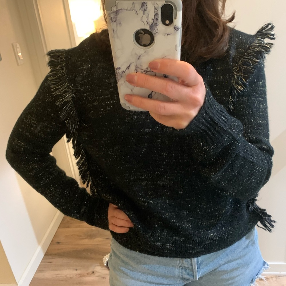 Winter Kate black and gold sweater